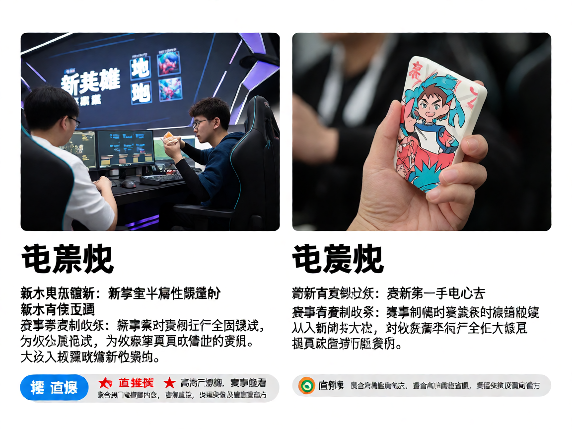 电竞版本更新界面，显示新英雄与新地图信息